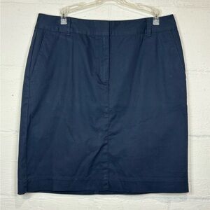 “346” Brooks Brother Woman’s Navy Business Casual  Classic Mini Skirt Size 12